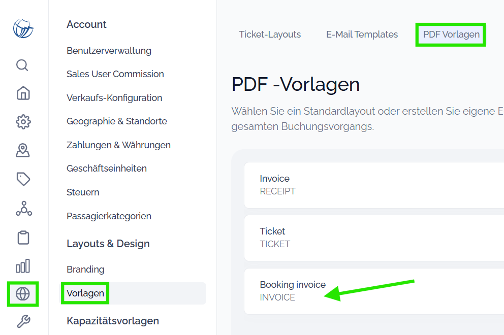 So richten Sie Ihre Rechnungsvorlage für Buchungen ein – Palisis ...