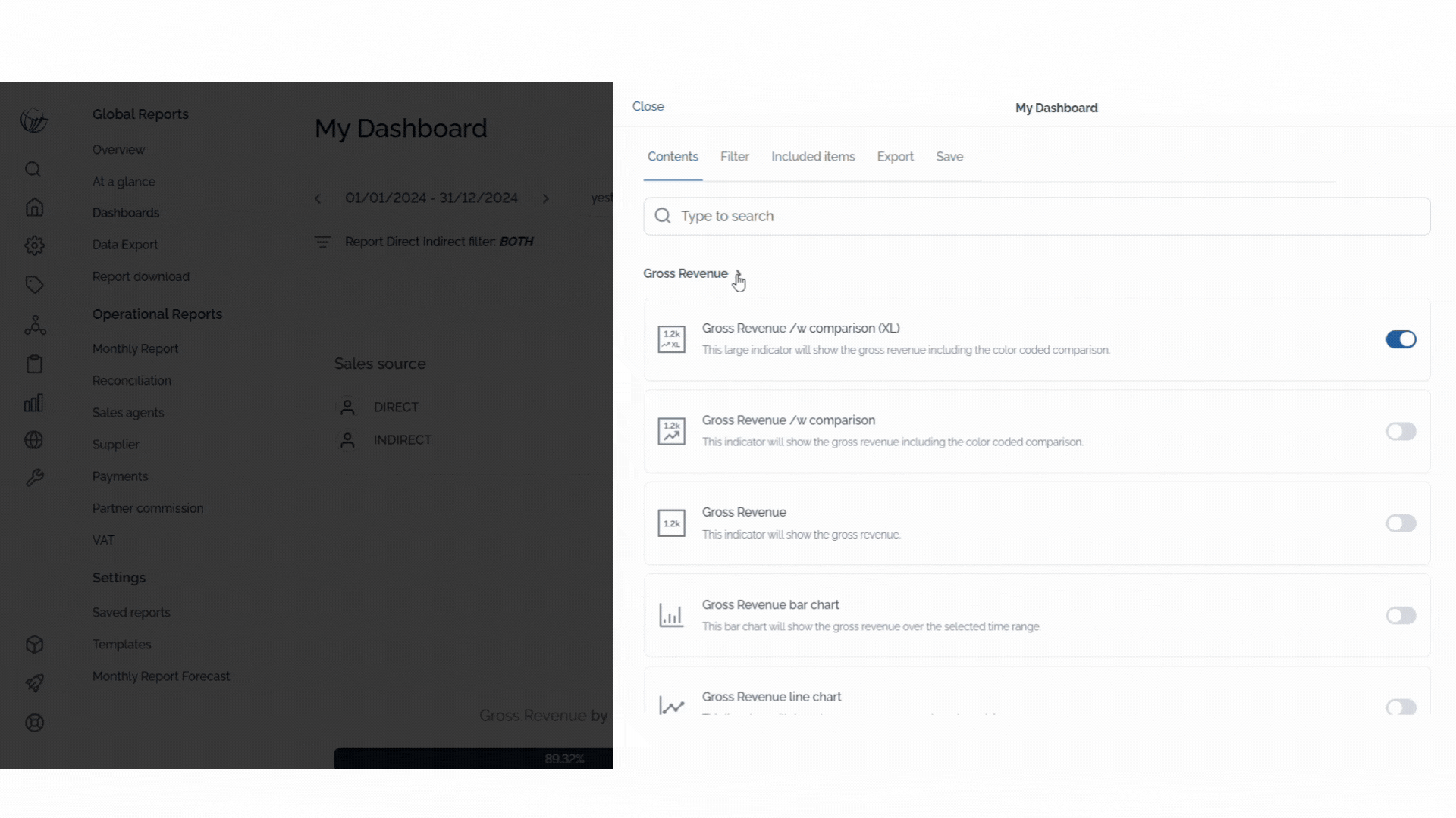 Dashboards_Different options of content.gif